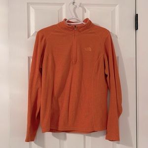 The North Face - Orange Half Zip Pull Over